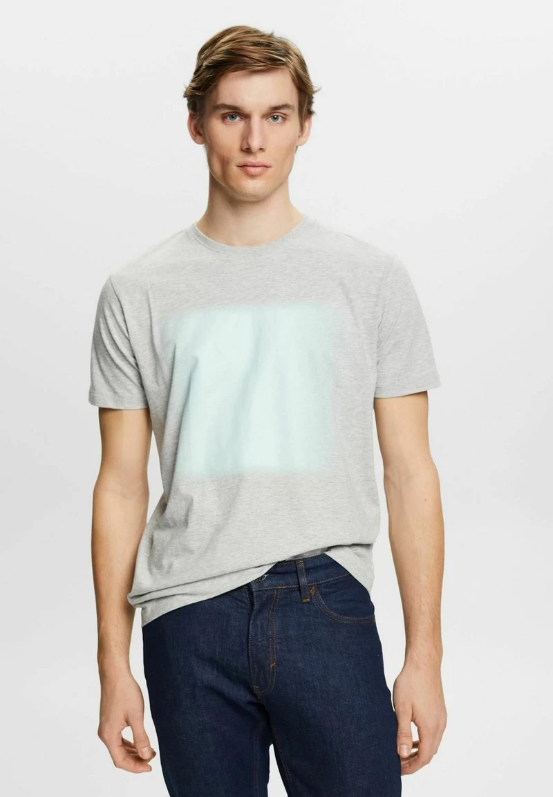 Edc By Esprit MIT PRINT - T-Shirt Print - Light Grey New