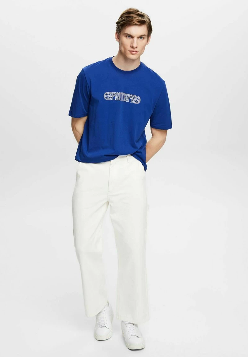 Edc By Esprit MIT LOGO-PRINT IN LOCKERER PASSFORM - T-Shirt Print - Ink – Bild 5