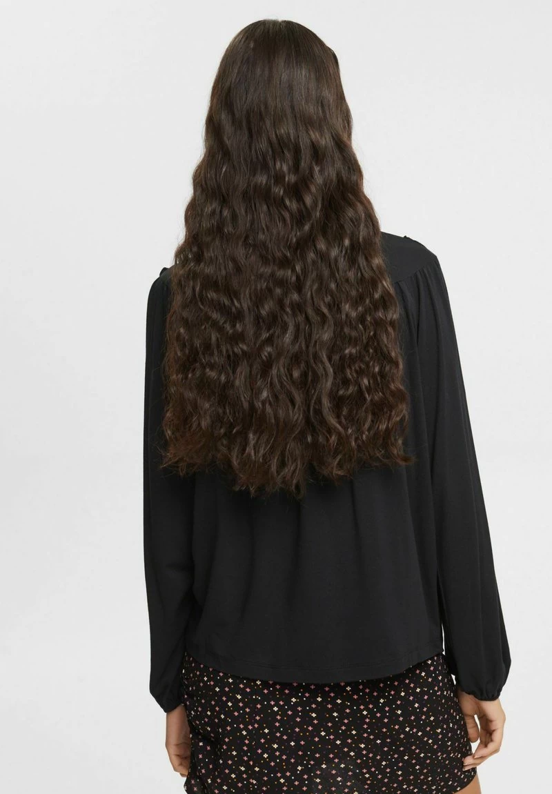 Edc By Esprit MIT GEKRÄUSELTER - Langarmshirt - Black – Bild 3