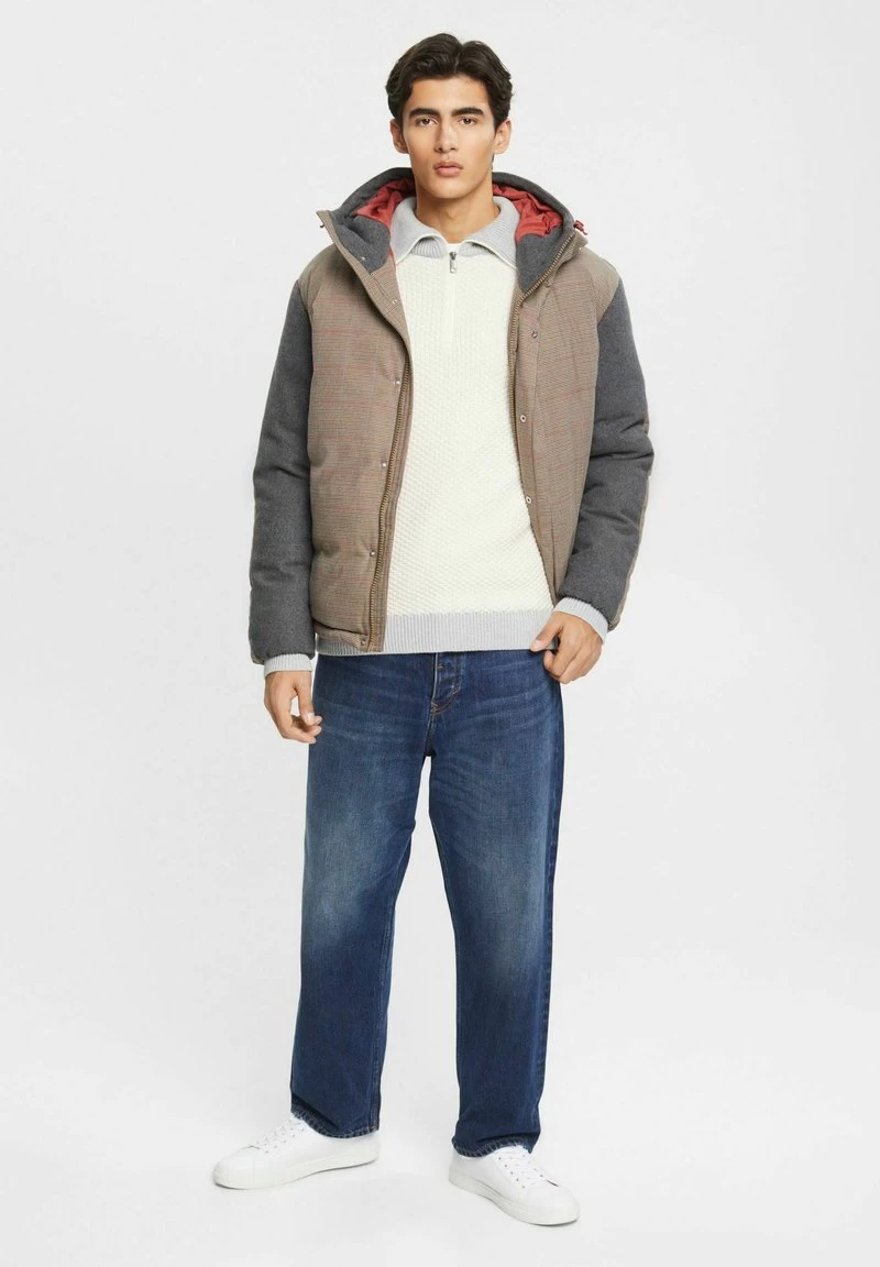 Edc By Esprit MIT KURZEM REISSVERSCHLUSS - Strickpullover - Ice – Bild 5