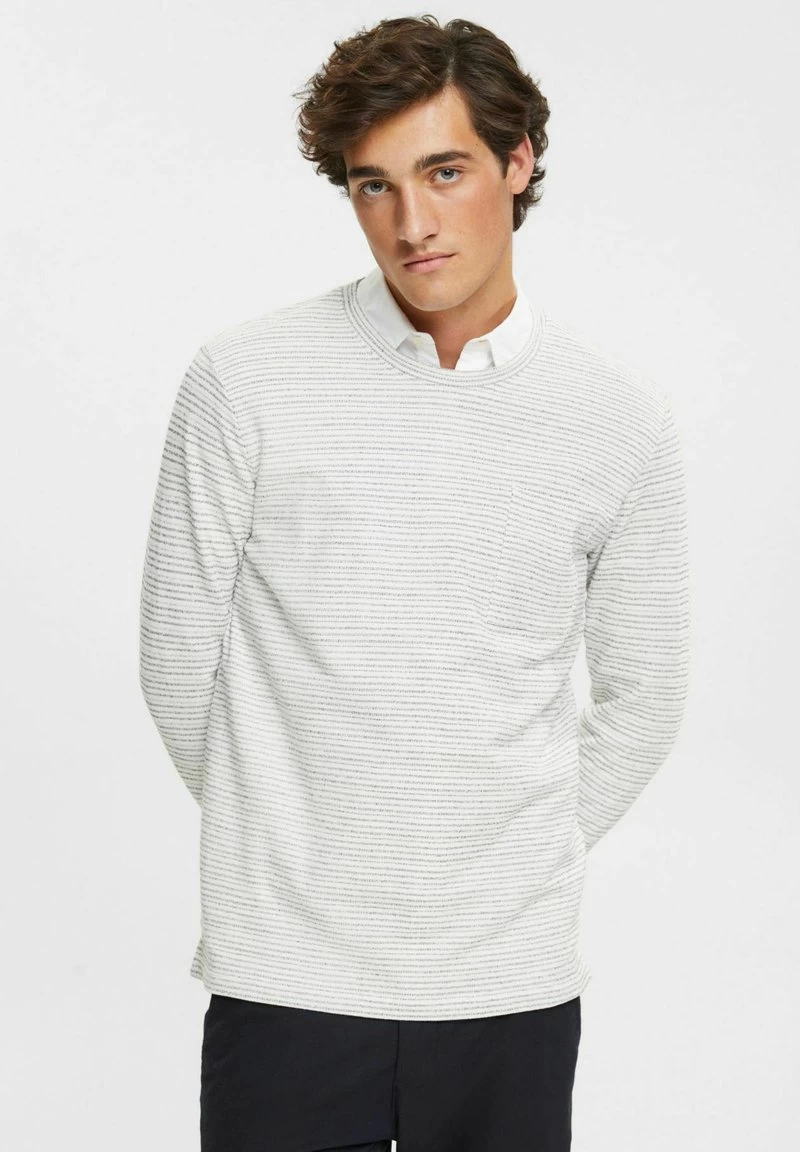 Edc By Esprit Langarmshirt - Off White