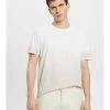 Edc By Esprit ZWEIFARBIG BLASS GEFÄRBTES - T-Shirt Print - White