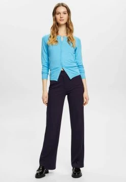 Edc By Esprit BASIC CREWNECK - Strickjacke - Turquoise