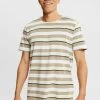 Edc By Esprit MIT STREIFENMUSTER - T-Shirt Print - Cream Beige