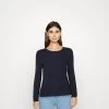 Edc By Esprit BASIC CREWNECK - Strickpullover - Navy