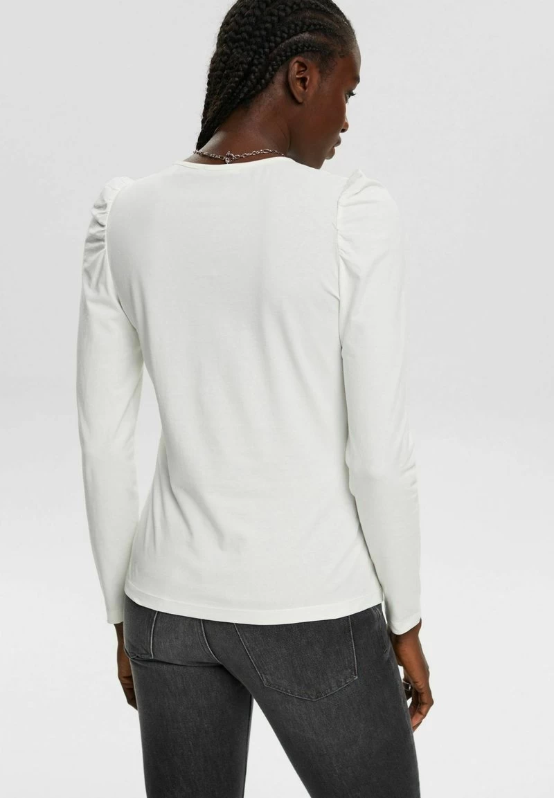 Edc By Esprit MIT KEYHOLE-DETAIL - Langarmshirt - Off White – Bild 3