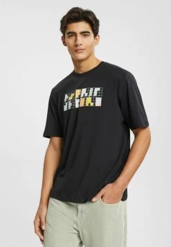 Edc By Esprit RELAXED FIT - T-Shirt Print - Black