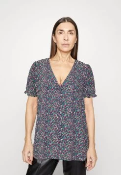 Edc By Esprit SHORT SLEEVE BLOUSE - T-Shirt Print - Black