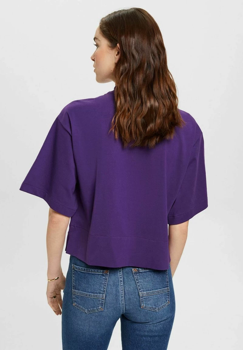 Edc By Esprit T-Shirt Basic - Dark Purple – Bild 3