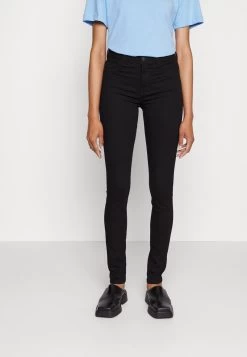 Edc By Esprit MEDIUM RISE - Jeggings - Black Rinse