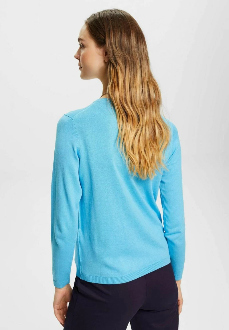 Edc By Esprit BASIC CREWNECK - Strickjacke - Turquoise – Bild 3