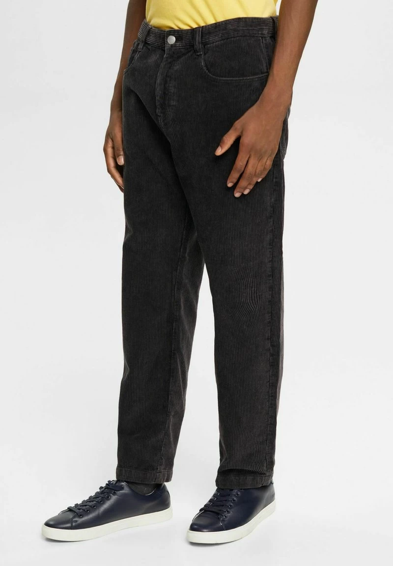 Edc By Esprit WIDE FIT - Stoffhose - Black