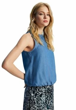 Edc By Esprit Bluse - Blue Medium Washed New
