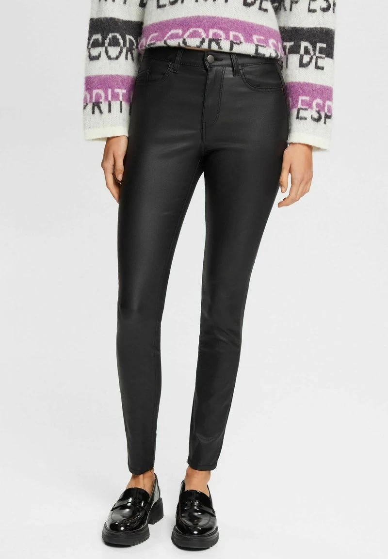 Edc By Esprit HIGH RISE - Stoffhose - Black