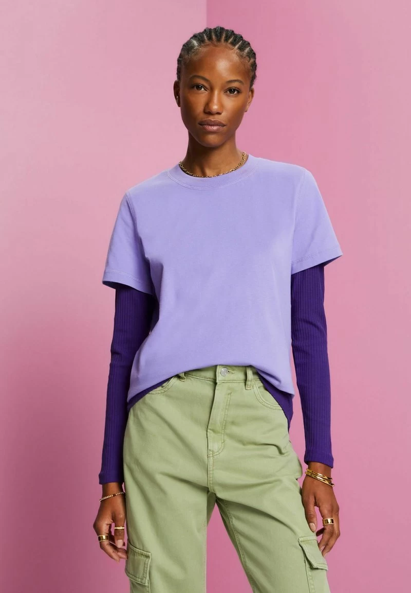 Edc By Esprit T-Shirt Basic - Purple – Bild 4