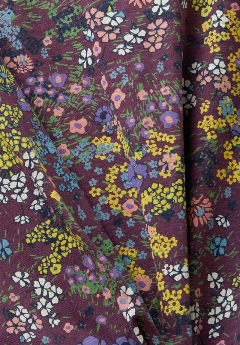 Edc By Esprit F SUS AOP SLUB - T-Shirt Print - Dark Purple – Bild 6