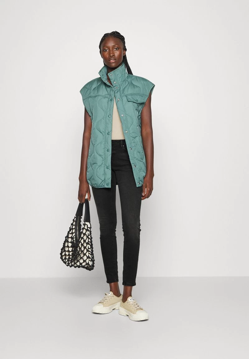 Edc By Esprit SKINNY FIT JEANS - Jeans Skinny Fit - Black Dark Washed – Bild 2