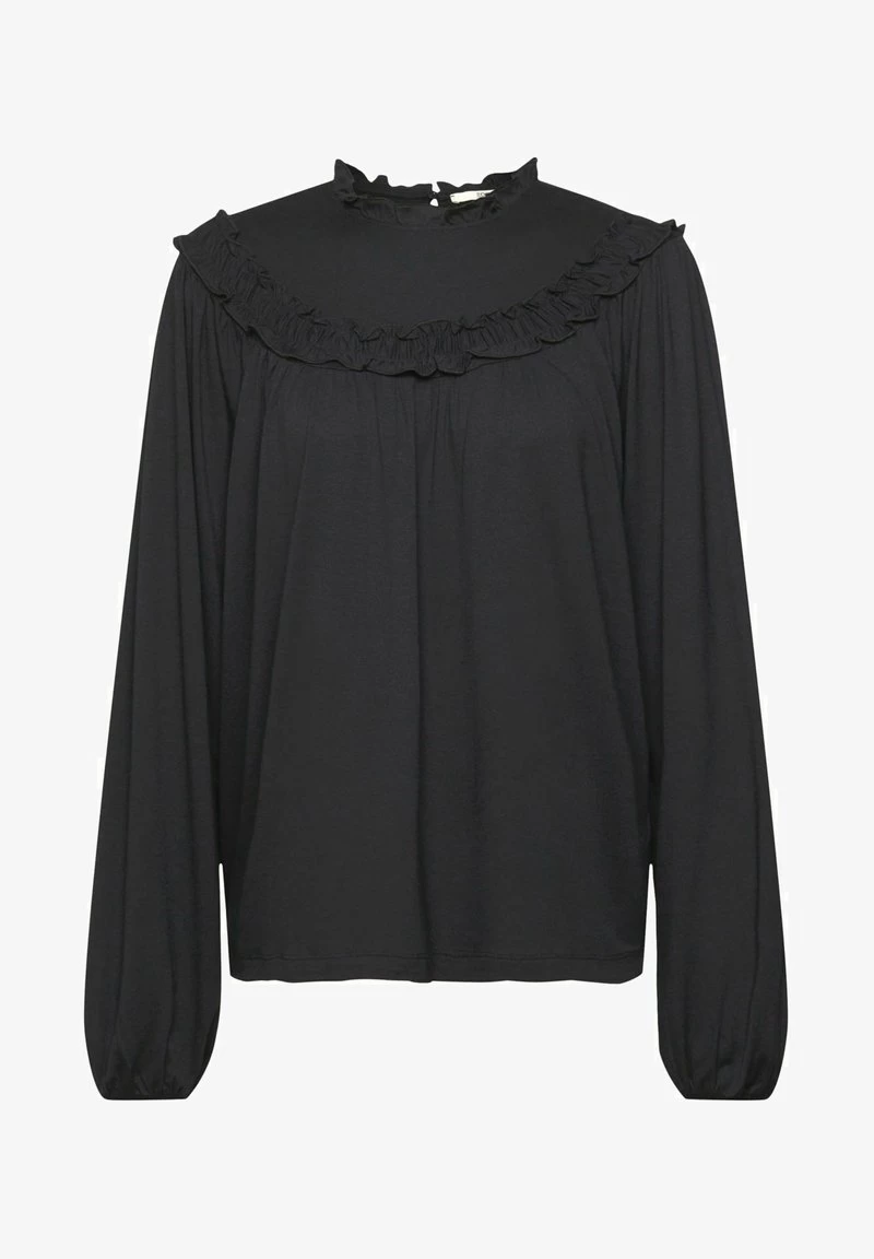 Edc By Esprit MIT GEKRÄUSELTER - Langarmshirt - Black – Bild 6