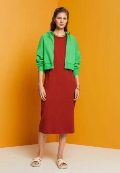 Edc By Esprit Dress - Jerseykleid - Terracotta New