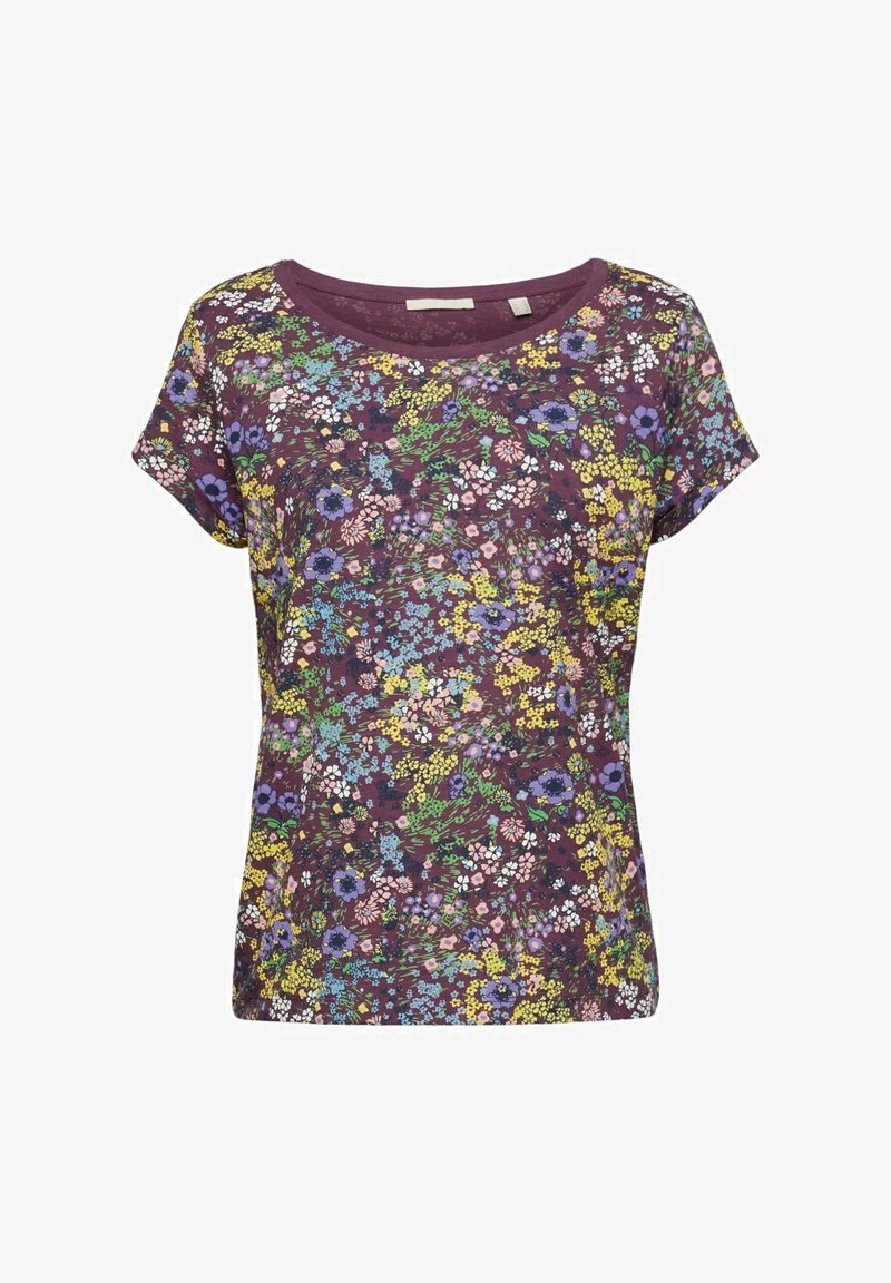 Edc By Esprit F SUS AOP SLUB - T-Shirt Print - Dark Purple – Bild 5