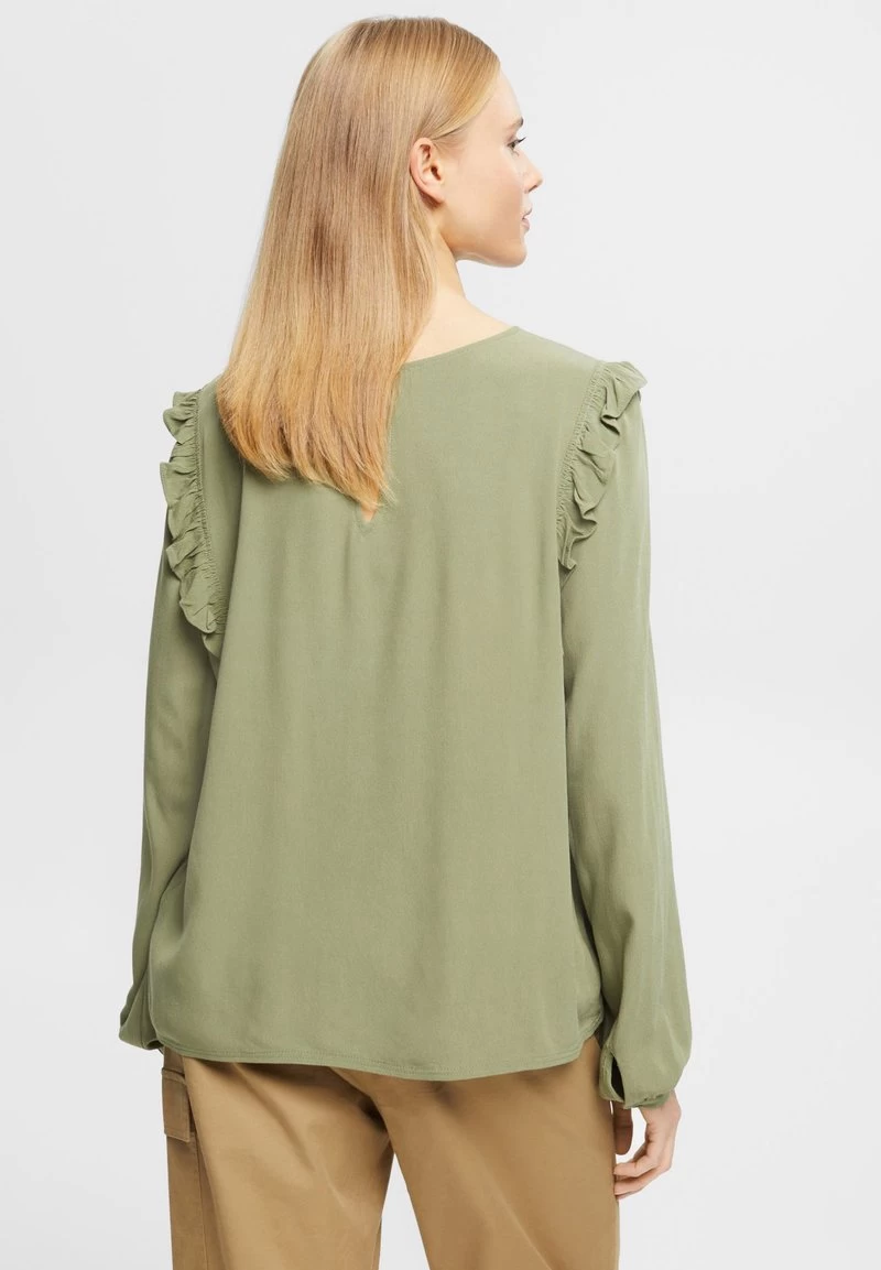 Edc By Esprit Bluse - Light Khaki – Bild 3