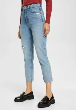 Edc By Esprit Jeans Straight Leg - Blue Medium Washed