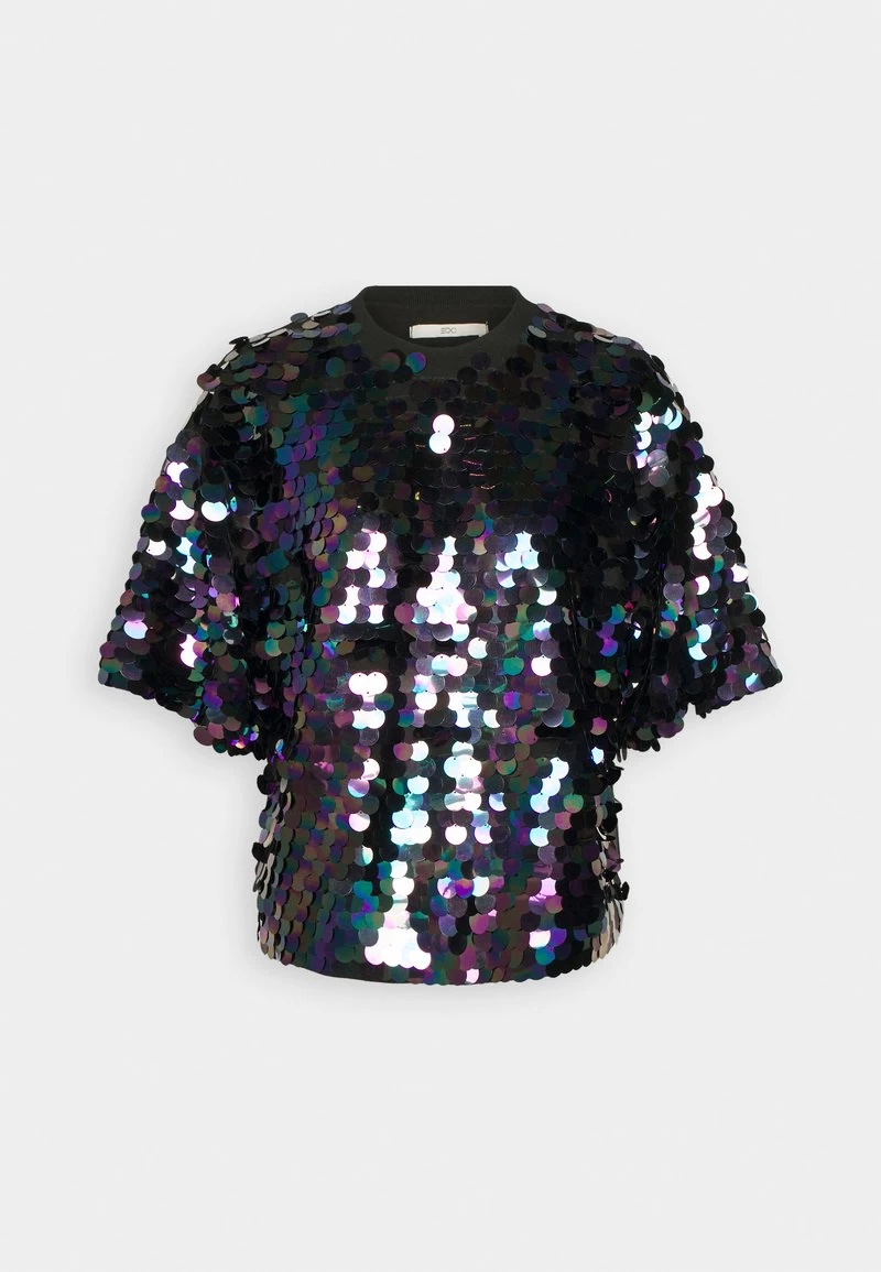Edc By Esprit SEQUINS - T-Shirt Print - Black – Bild 4