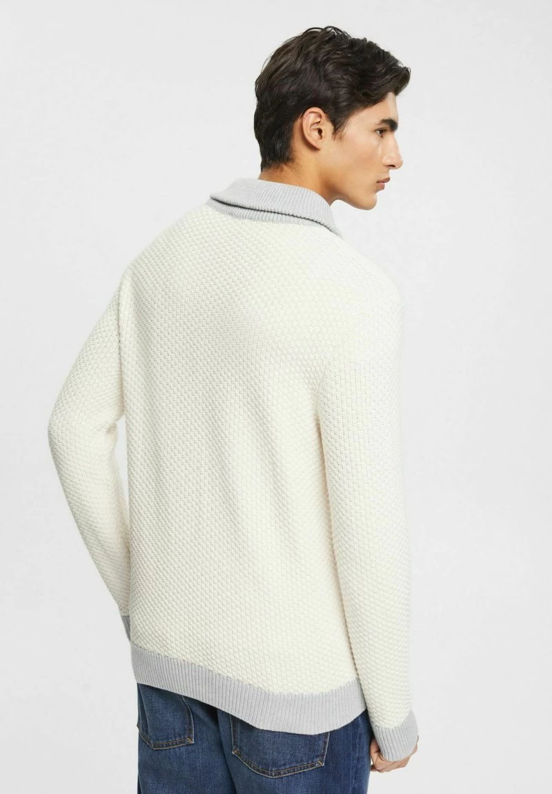 Edc By Esprit MIT KURZEM REISSVERSCHLUSS - Strickpullover - Ice – Bild 3