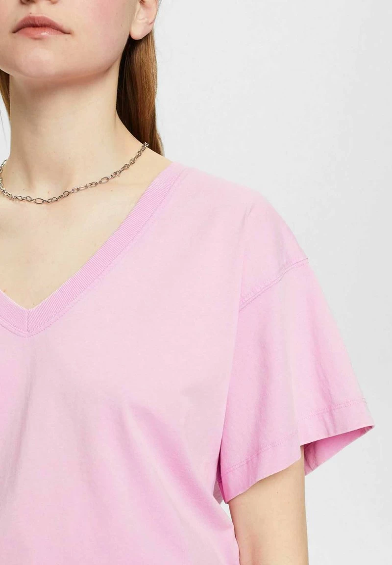 Edc By Esprit MIT V AUSSCHNITT - T-Shirt Basic - Lilac – Bild 4