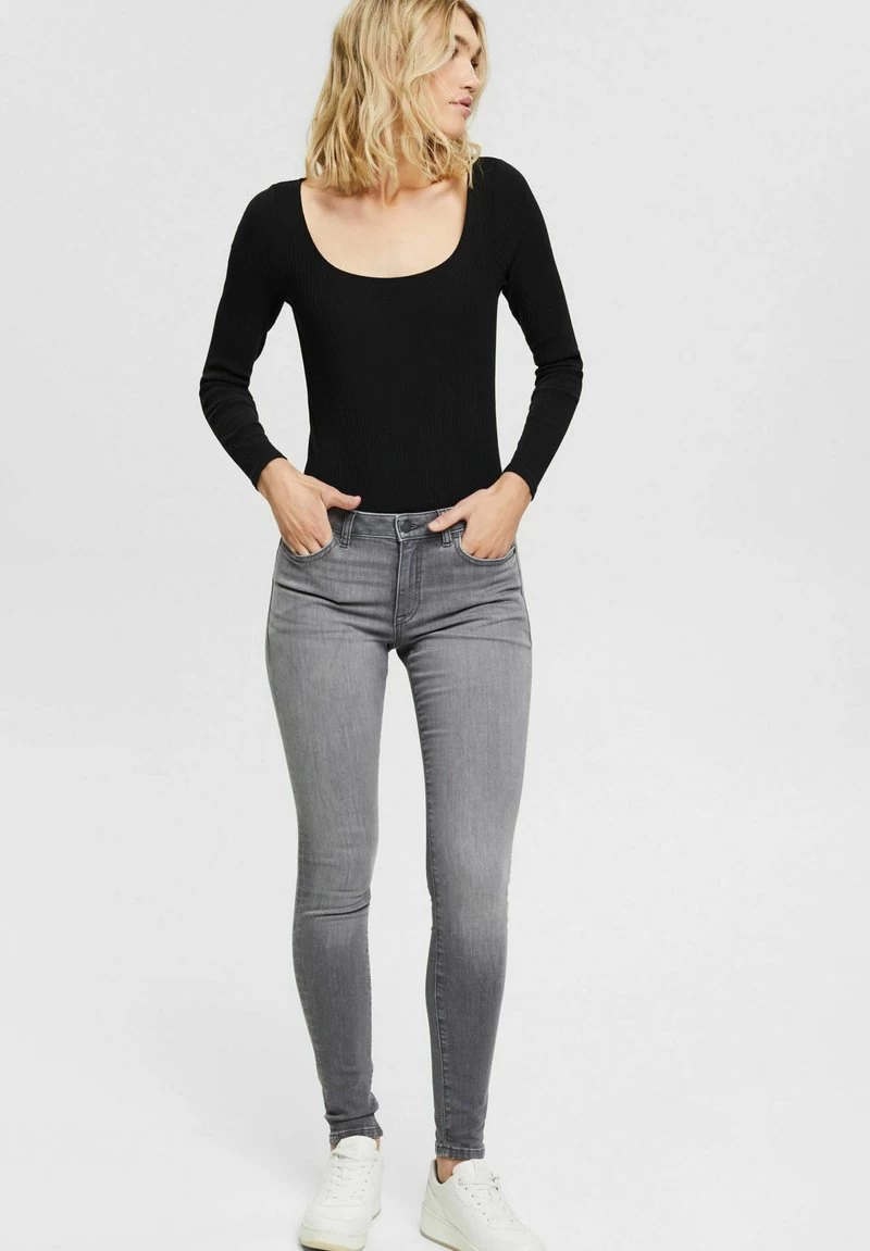 Edc By Esprit SUPERSTRETCH - Jeans Skinny Fit - Grey Medium Washed – Bild 4