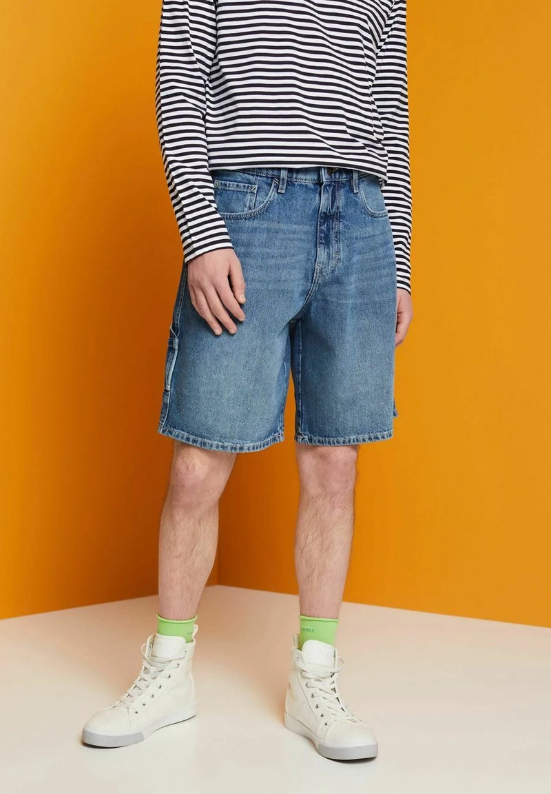 Edc By Esprit LOCKER - Jeans Shorts - Blue Medium Washed New – Bild 4