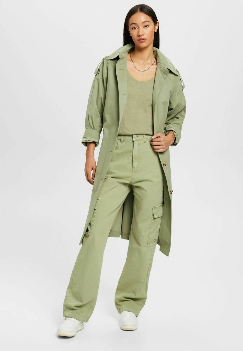 Edc By Esprit MIT U BOOTAUSSCHNITT - T-Shirt Basic - Light Khaki – Bild 5