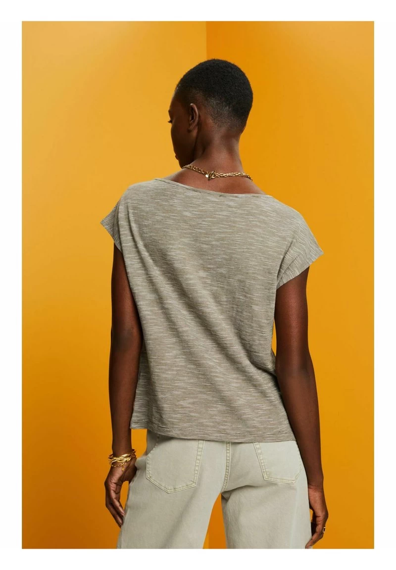 Edc By Esprit T-Shirt Print - Khaki Green – Bild 5