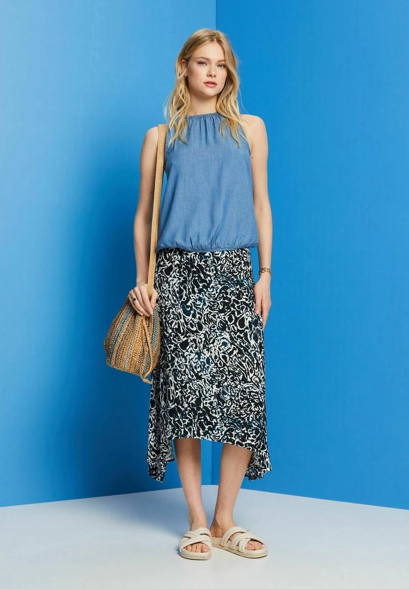 Edc By Esprit Bluse - Blue Medium Washed New – Bild 3