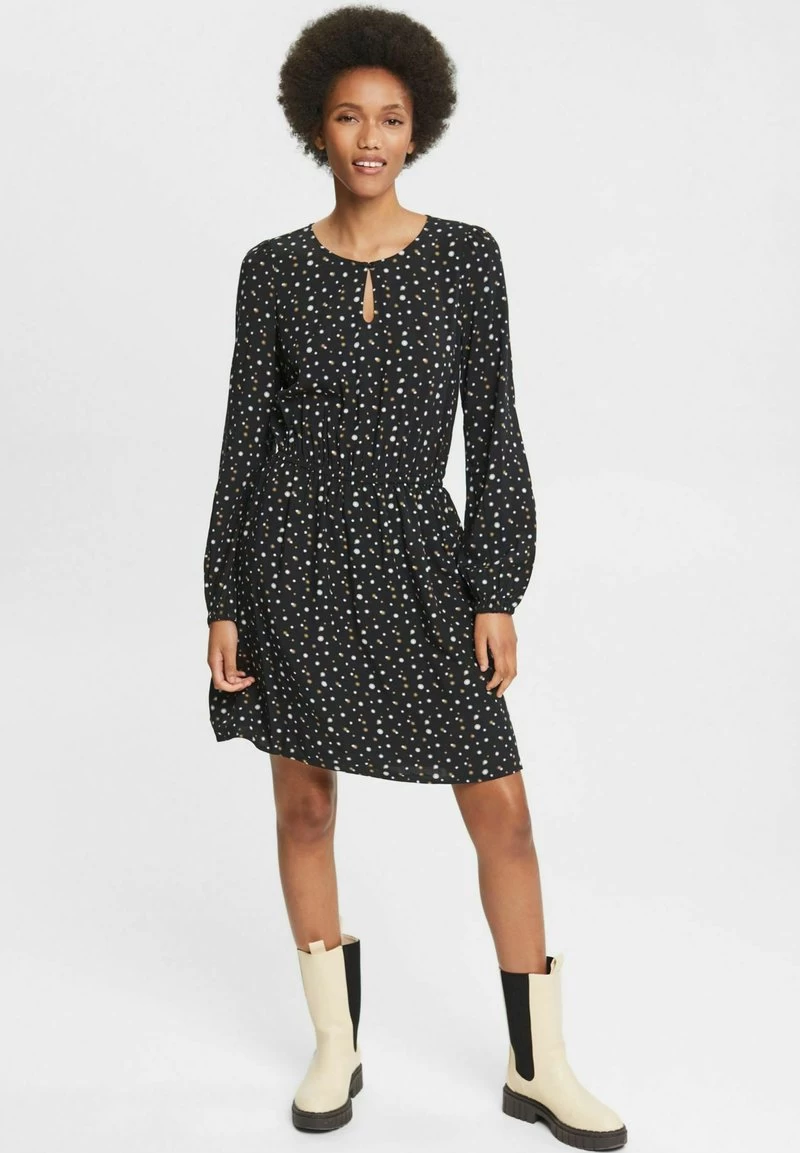 Edc By Esprit MIT ALLOVER-MUSTER - Freizeitkleid - Black – Bild 2