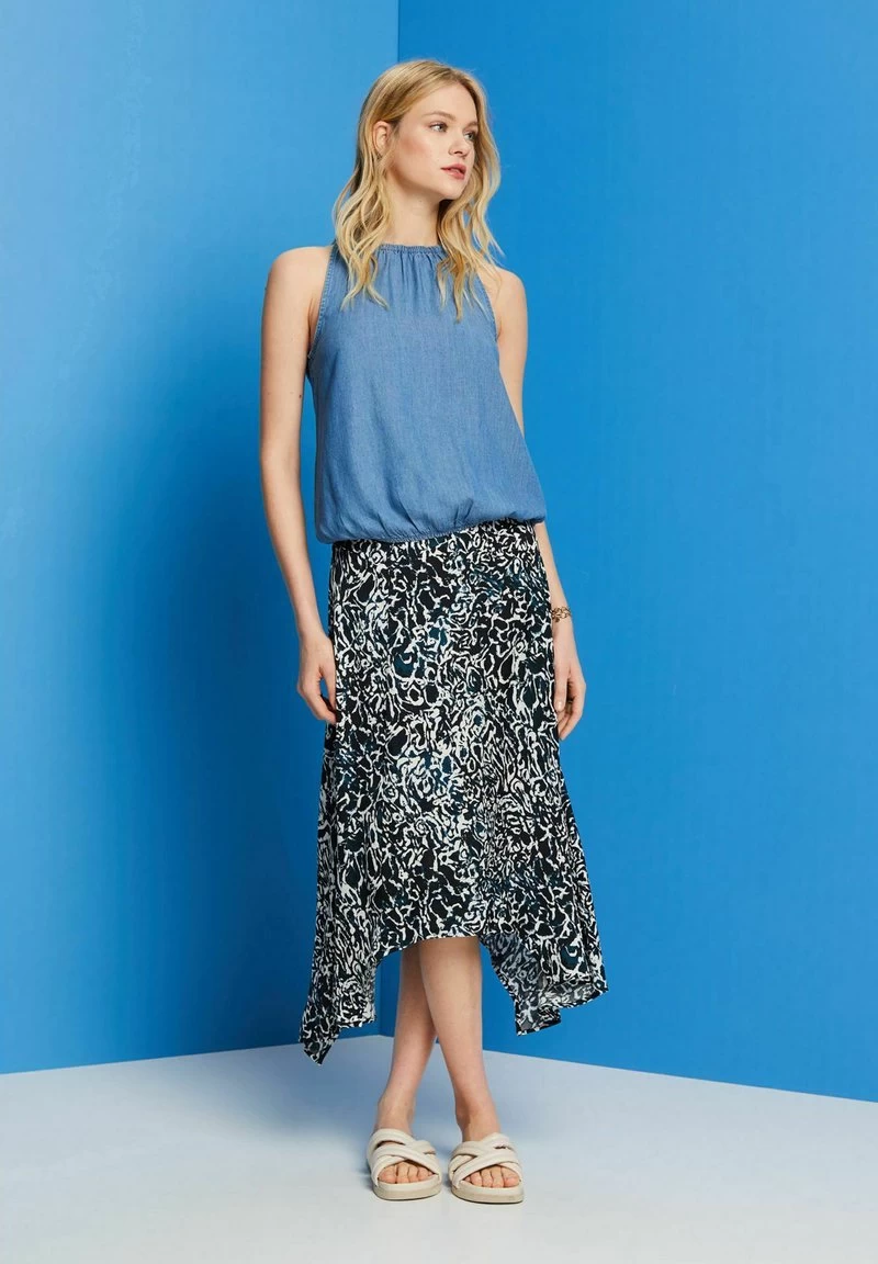 Edc By Esprit Bluse - Blue Medium Washed New – Bild 6