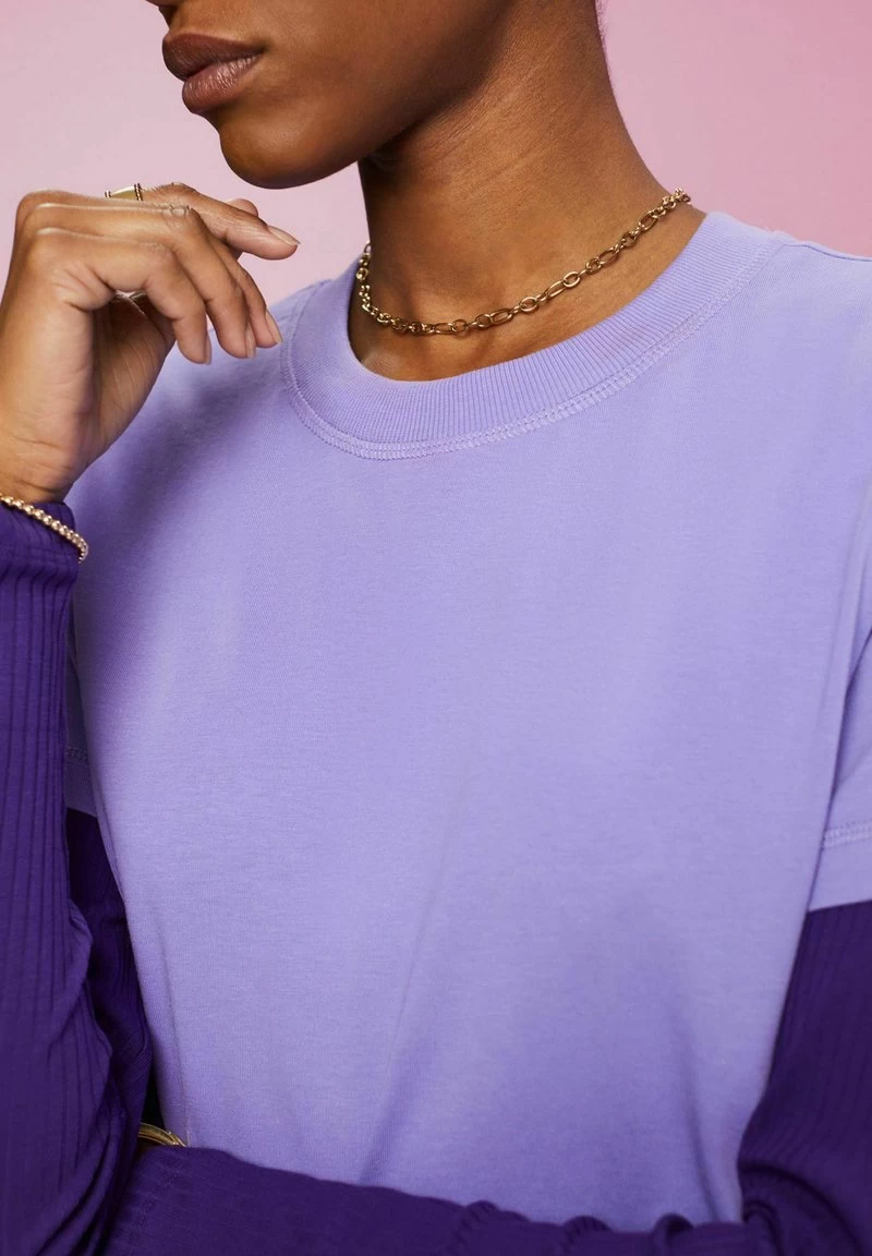 Edc By Esprit T-Shirt Basic - Purple – Bild 6