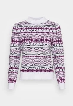 Edc By Esprit JACQUARD - Strickpullover - Off White